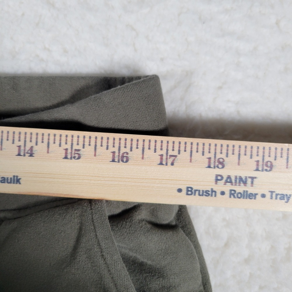 Lands' End Serious Sweats Joggers Womens Size M 10-12 Olive Green Tapered Pants - Picture 7 of 13